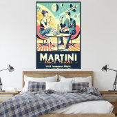 Martini Space Reizen Posters Vluchtbemanning Canvas Afdruk (Insitu (Slaapkamer))