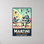 Martini Space Reizen Posters Vluchtbemanning Canvas Afdruk (Voorkant)