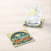 Martini Space Travel 1957 New Worlds Logo Kartonnen Onderzetters (Insitu)