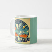 Martini Space Travel 1957 New Worlds Logo Koffiemok (Voorkant links)