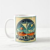 Martini Space Travel 1957 New Worlds Logo Koffiemok (Links)