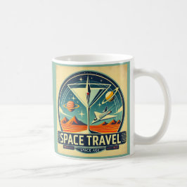 Martini Space Travel 1957 New Worlds Logo Koffiemok