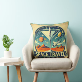 Martini Space Travel 1957 New Worlds Logo Kussen