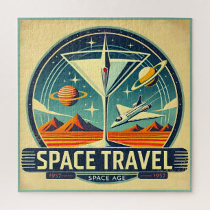 Martini Space Travel 1957 New Worlds Logo Legpuzzel