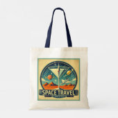 Martini Space Travel 1957 New Worlds Logo Tote Bag (Achterkant)