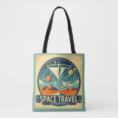 Martini Space Travel 1957 New Worlds Logo Tote Bag (Voorkant)