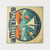 Martini Space Travel 1957 New Worlds Logo Wandkleed (Voorkant (horizontaal))