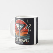 Martini Space Travel 1957 Space Age Logo Koffiemok (Voorkant links)