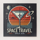 Martini Space Travel 1957 Space Age Logo Legpuzzel (Verticaal)