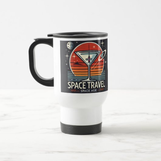 Martini Space Travel 1957 Space Age Logo Reisbeker (Links)