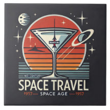 Martini Space Travel 1957 Space Age Logo