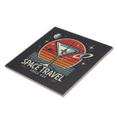Martini Space Travel 1957 Space Age Logo Tegeltje (Zijkant)