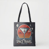 Martini Space Travel 1957 Space Age Logo Tote Bag (Voorkant)