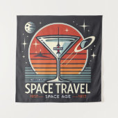 Martini Space Travel 1957 Space Age Logo Wandkleed (Voorkant)