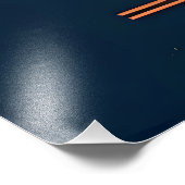 Martini Space Travel Lift Off Logo Foto Afdruk (Hoek)