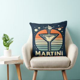 Martini Space Travel Lift Off Logo Kussen