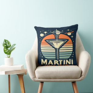 Martini Space Travel Lift Off Logo Kussen