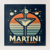 Martini Space Travel Lift Off Logo Legpuzzel (Verticaal)