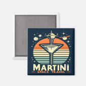 Martini Space Travel Lift Off Logo Magneet (Voorkant / Achterkant)