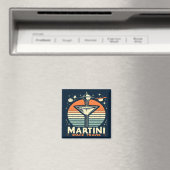 Martini Space Travel Lift Off Logo Magneet (Insitu (Vaatwasser))