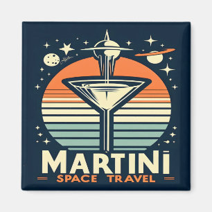 Martini Space Travel Lift Off Logo Magneet