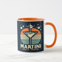 Martini Space Travel Lift Off Logo