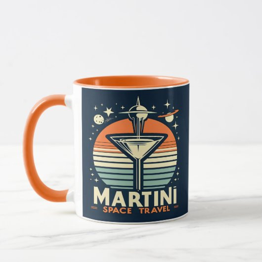 Martini Space Travel Lift Off Logo Mok (Links)