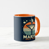 Martini Space Travel Lift Off Logo Mok (Voorkant rechts)
