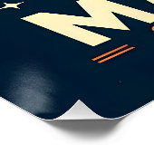 Martini Space Travel Lift Off Logo Perfect Poster (Hoek)