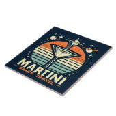 Martini Space Travel Lift Off Logo Tegeltje (Zijkant)