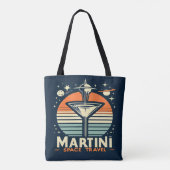 Martini Space Travel Lift Off Logo Tote Bag (Achterkant)