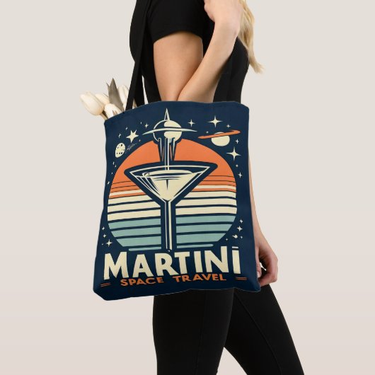 Martini Space Travel Lift Off Logo Tote Bag (Dichtbij)