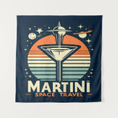 Martini Space Travel Lift Off Logo Wandkleed (Voorkant)