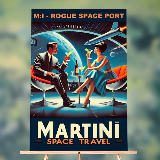 Martini Space Travel Poster Rogue Space Port (Neutraal)
