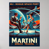 Martini Space Travel Poster Rogue Space Port (Voorkant)