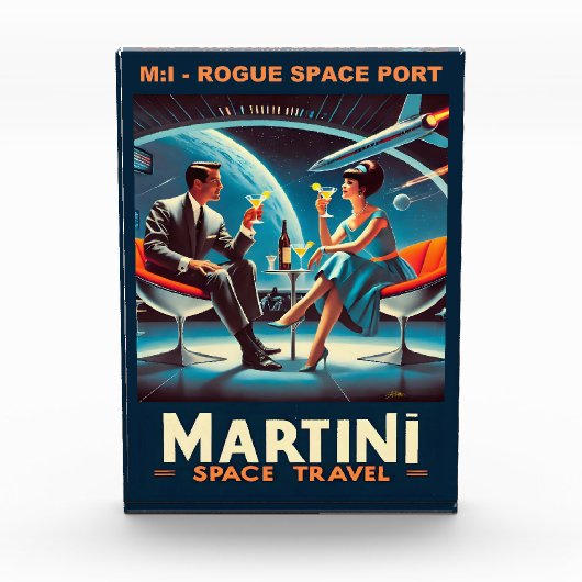 Martini Space Travel Poster Rogue Space Port Fotoblokken (Voorkant)