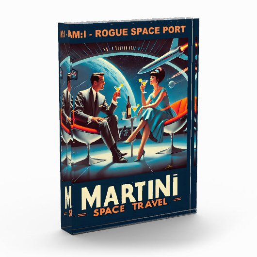 Martini Space Travel Poster Rogue Space Port Fotoblokken (Links)