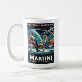 Martini Space Travel Poster Rogue Space Port Koffiemok