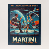Martini Space Travel Poster Rogue Space Port Legpuzzel (Verticaal)