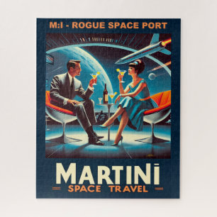 Martini Space Travel Poster Rogue Space Port Legpuzzel