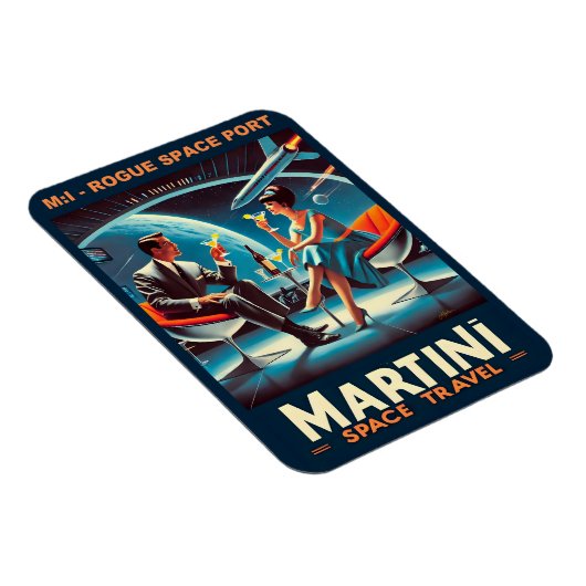 Martini Space Travel Poster Rogue Space Port Magneet (Rechterzijde)