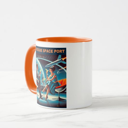 Martini Space Travel Poster Rogue Space Port Mok (Voorkant links)
