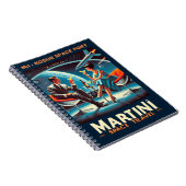 Martini Space Travel Poster Rogue Space Port Notitieboek (Rechterzijde)