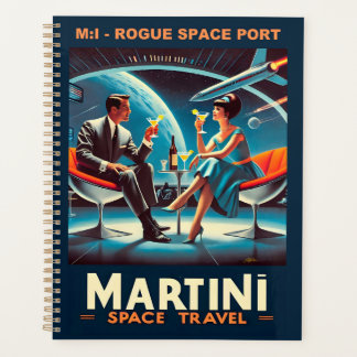 Martini Space Travel Poster Rogue Space Port Planner