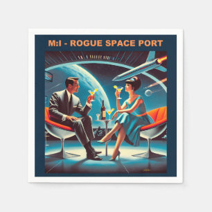 Martini Space Travel Poster Rogue Space Port Servet