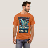 Martini Space Travel Poster Rogue Space Port T-shirt (Voorkant volledig)