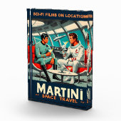 Martini Space Travel Poster Sci-Fi Films in de rui Fotoblokken (Rechts)
