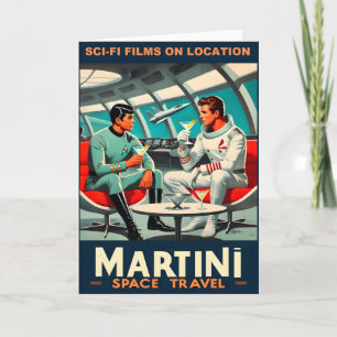Martini Space Travel Poster Sci-Fi Films in de rui Kaart