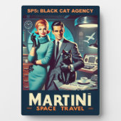 Martini Space Travel Poster SP5: Black Cat Agency Fotoplaat (voorkant)