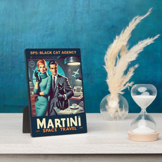 Martini Space Travel Poster SP5: Black Cat Agency Fotoplaat (Zijkant)